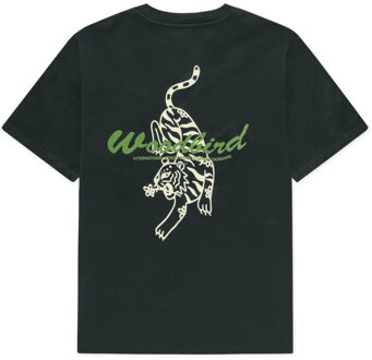 Wbbaine tiger tee 2526-404 black - maat M Zwart