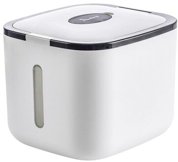 Wbbooming 12Kg Rijst Opbergdoos Hond Voedsel Opslag Container Plastic Verzegelde Rijst Emmer Vochtbestendige Meeldauw Anti-Oxidatie zwart