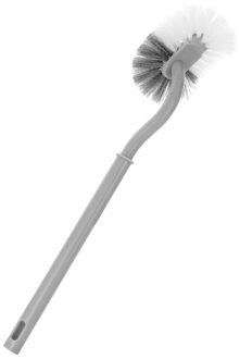 Wc Borstel Flexibele Zachte Haren Plastic Lange Handvat Geen Doodlopende Wc Borstel Badkamer Schoonmaken Tool licht grijs