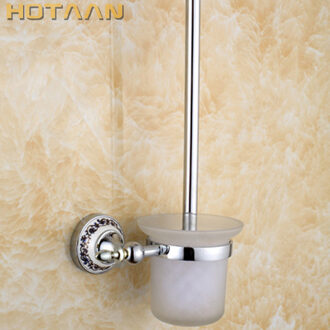 Wc Borstel Houder, Keramische Solid Brass Construction Base, Badkamer Accessoires YT-11812