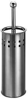 Wc-borstel houder RVS 38 cm - Toiletborstels Zilverkleurig