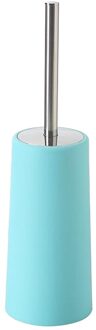 Wc Borstel Houder Set Met Handvat & Deksel Toilet Cleaner Holder Kantoor blauw