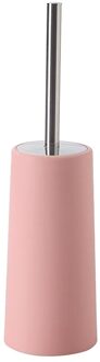 Wc Borstel Houder Set Met Handvat & Deksel Toilet Cleaner Holder Kantoor roze