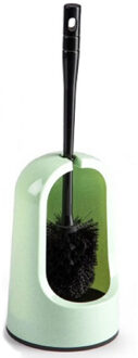 WC borstel met en in houder - mintgroen - 40 cm - kunststof