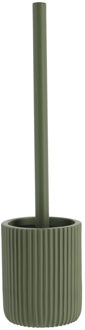 WC borstel met houder 101 - groen - geribbeld - 37 cm