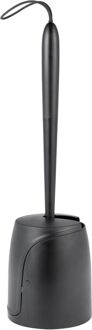 Wc-borstel Met Houder - Kunststof - Vrijstaand - Zwart