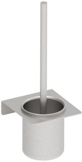 Wc-borstel Met Houder - Rvs - Rvs Geborsteld
