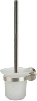 Wc-borstel Met Houder - Rvs - Satijn