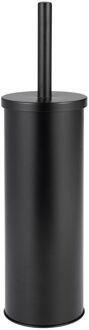 Wc-borstel Met Houder - Rvs - Vrijstaand - Zwart Mat