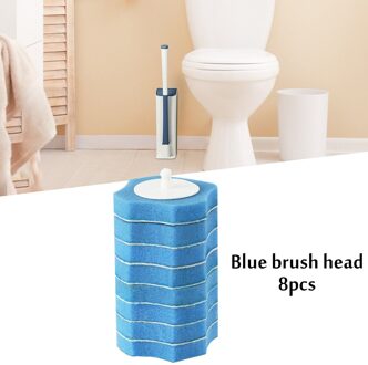 Wc-Borstel Met Vervangbare Borstelkop Eenmalige Vervanging Borstelkop Zonder Dode Hoeken Toiletborstel