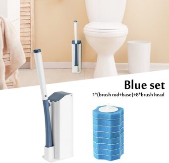 Wc-Borstel Met Vervangbare Borstelkop Eenmalige Vervanging Borstelkop Zonder Dode Hoeken Toiletborstel