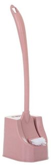 Wc Borstel Set Sterke Haren Goede Grip Compact Lange Handvat Borstel Zware Base Duurzaam Thuis Badkamer Cleaning Tools roze