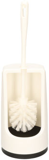 WC-borstel/toiletborstel met houder wit 41 cm van kunststof - Toiletborstels
