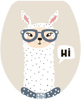 Wc-bril - Duroplast - Softclose - Verstelbaar - Met Lamaprint