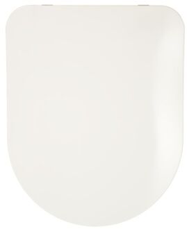 Wc-bril Ortona - Duroplast - D-vorm - Softclose - Verstelbaar - Quick Release - Wit