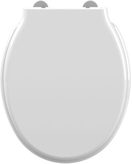 wc-bril VITO - thermodure - soft close - inox scharnieren - afklikbaar - wit