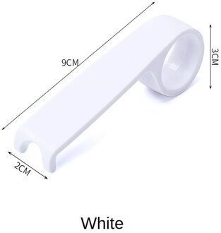 Wc Deksel Lifter Anti-Vuile Handen Huishoudelijke Wc Stickers Handvat Artefact Lift Wc Ring Flip Apparaat Badkamer Accessoires wit