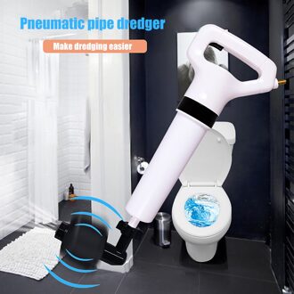 Wc Dompellichamen Hoge Druk Lucht Afvoer Blaster Riool Baggerschip Krachtige Toilet Plunger Cleaner Voor Badkamer Aanrecht
