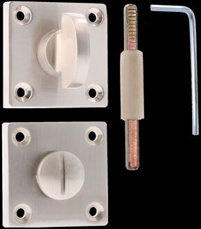 Wc-garnituur Vierkant China Mat Nikkel