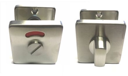 Wc-garnituur Vierkant Rvs