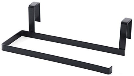 Wc Handdoek Rekken Hangers Keuken Papier Houders Sticke Rack Houder Voor Thuis Opslag Tissue Plank Organisator Badkamer Accessoires zwart