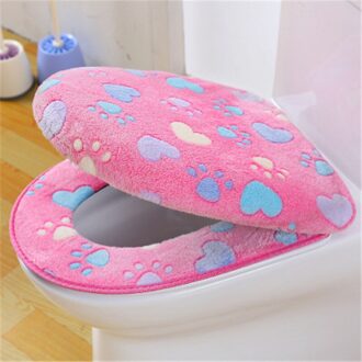 Wc Kussen Rits Toilet Seat Cover Twee Stuk Badkamer Accessoires Mat Huishoudelijke Verdikte Wc Cover Tapa Wc Universele rood