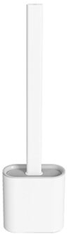 Wc Lange Steel Toiletborstel Badkamer Wc Borstel Spleet Zachte Lijm Schoonmaken Tool WT