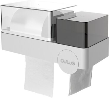 Wc Papertoiletthe Multifunctionele Tissue Doos Rek, Toilet En Toilet Gratis Geperforeerde Waterdichte Pompen Doos grijs