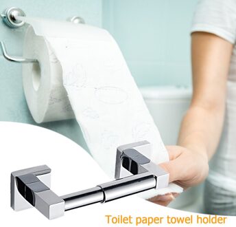 Wc Papierrolhouder Zelfklevende Muur Mount Tissue Roll Hanger Handdoekenrek Badkamer Nail-Gratis Naadloze Rack