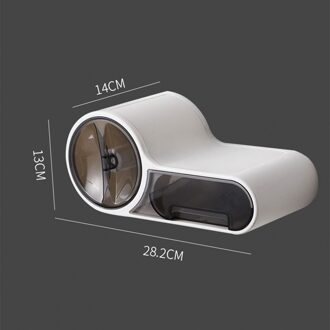 Wc Roll Tissue Opbergdoos Papier Houder Rack Diversen Organisator Non-Nagels Papieren Handdoek Container Box Voor Badkamer Toilet