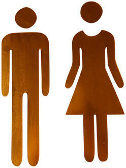 Wc Stickers Wc 3D Spiegel Sticker Grappige Wc Deur Ingang Teken Mannen Vrouwen Badkamer Diy Muur # Zh 2