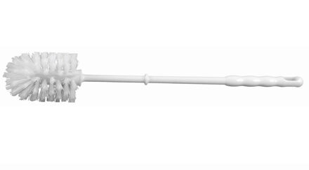 Wc/toiletborstel kunststof - wit - 37 cm - Toilet/badkameraccessoires