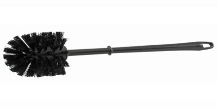 Wc/toiletborstel kunststof - zwart - 37 cm - Toilet/badkameraccessoires