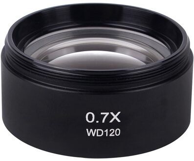 WD120 0.7X Trinoculaire Stereo Microscoop Auxiliary Objectief Barlow Lens 48Mm Draad