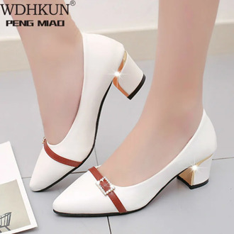 WDHKUN 2020 Summer Office Shoes Women Pumps High Heels Party Simple Pointed Shallow High Heels Woman Office Shoes Women 236