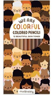 We Are Colorful Skin Tone Colored Pencils - Galison Mudpuppy