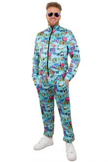 We Love the 80's Trainingspak heren Multikleur - Print