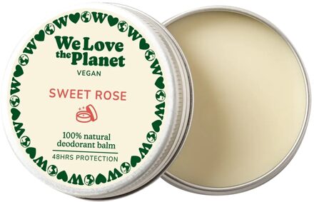 We Love the Planet Natuurlijke deodorant balm - Sweet Rose - 35 gram