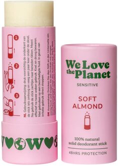 We Love the Planet Natuurlijke deodorant stick - Soft Almond - 40 gram