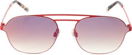 WE0248-67G WE0248 58 67G Zonnebril Donkerrood - One Size