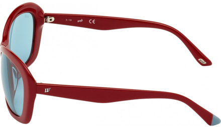 WE0289-5666V WE0289 56 5666V Zonnebril Donkerrood - One Size