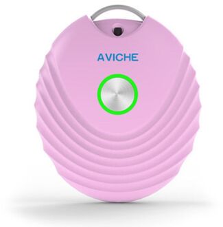 Wearable Luchtreiniger Mini Draagbare Luchtverfrisser Ionisator Negatieve Ionen Generator Roze