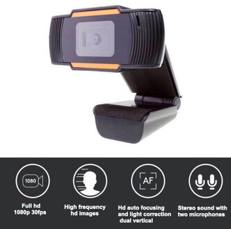 Web Camera USB2.0 Brede Compatibiliteit Autofocus Computer Laptop Webcams Camera Met Ruisonderdrukking 720P Microfoon