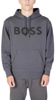 WeBasicHood Hoodie Heren donker grijs - zwart - XL