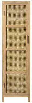 Webbing kast smal Bandung - naturel - 160.5x45x40.5 cm