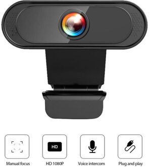 Webcam 1080P Hd Beeld Twee Miljoen Pixels Digitale Webcam Met Microfoon Laptop Desktop USB2.0 Web Camera Voor Live-uitzending video Call