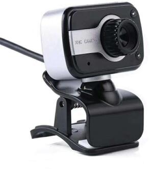 Webcam 480P Usb Web Camera Draagbare Draaibare Camera Voor Live-uitzending Video Bellen Conferentie Werk Online Onderwijs Camera 03 zilver