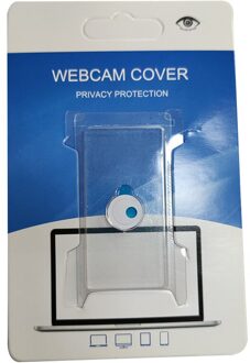Webcam Cover Sluiter Magneet Slider Universele Antispy Camera Cover Voor Web Laptop Ipad Pc Macbook Tablet Lenzen Privacy Sticker wit 1stk