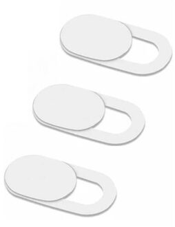 Webcam Cover Sluiter Slider Universele Antispy Camera Cover Voor Web Laptop iPad PC Macbook Tablet Anti-peep wit-3stk