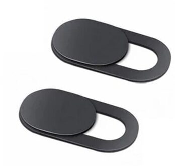 Webcam Cover Sluiter Slider Universele Antispy Camera Cover Voor Web Laptop iPad PC Macbook Tablet Anti-peep zwart-2stk